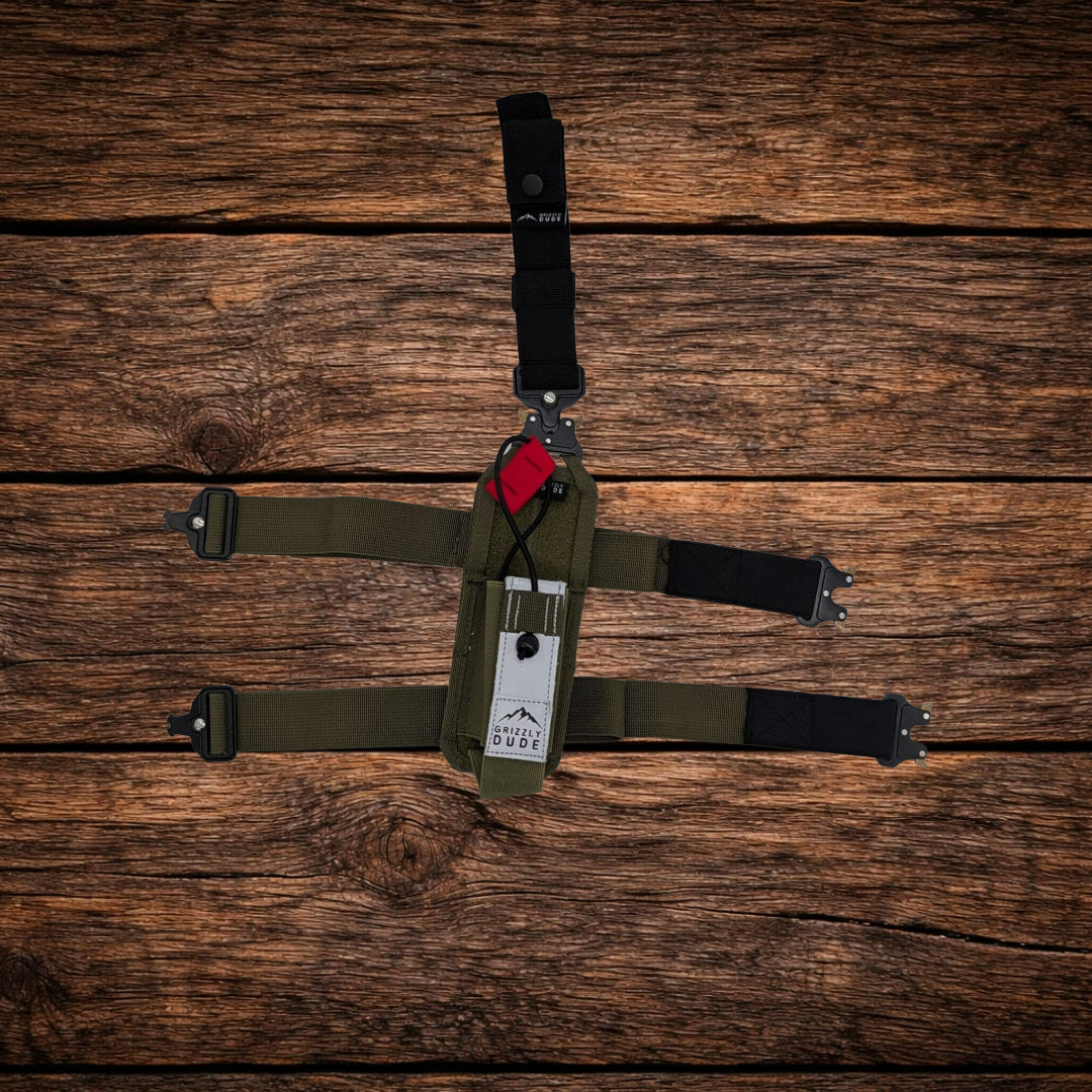 Grizzly Dude Bear Spray Holster - Solo Rig - Thigh