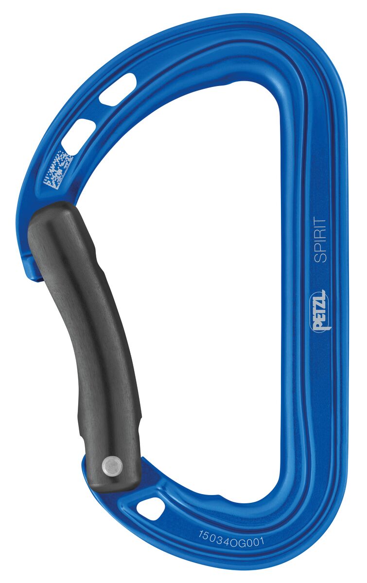 SPIRIT CARABINER BENT BLUE