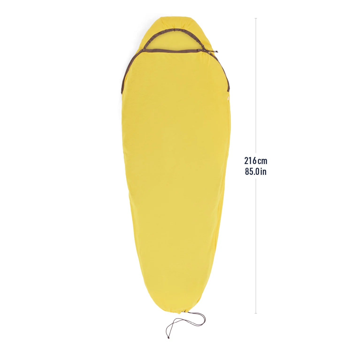 Reactor Sleeping Bag Liner - Mummy w/ Drawcord- Standard Sulphur Yellow
