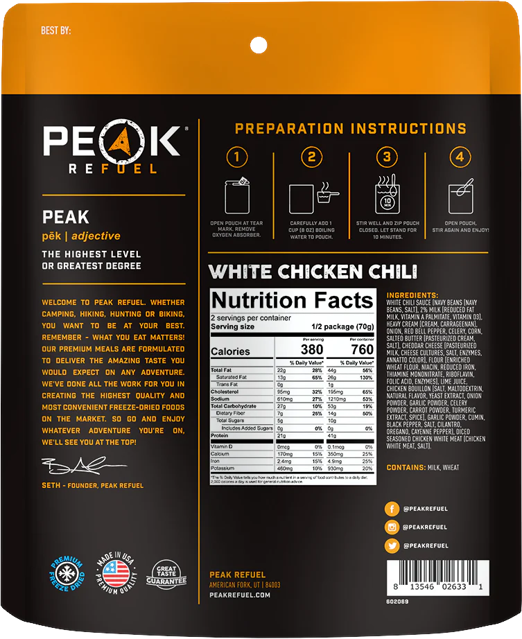 White Chicken Chili (Pouch)