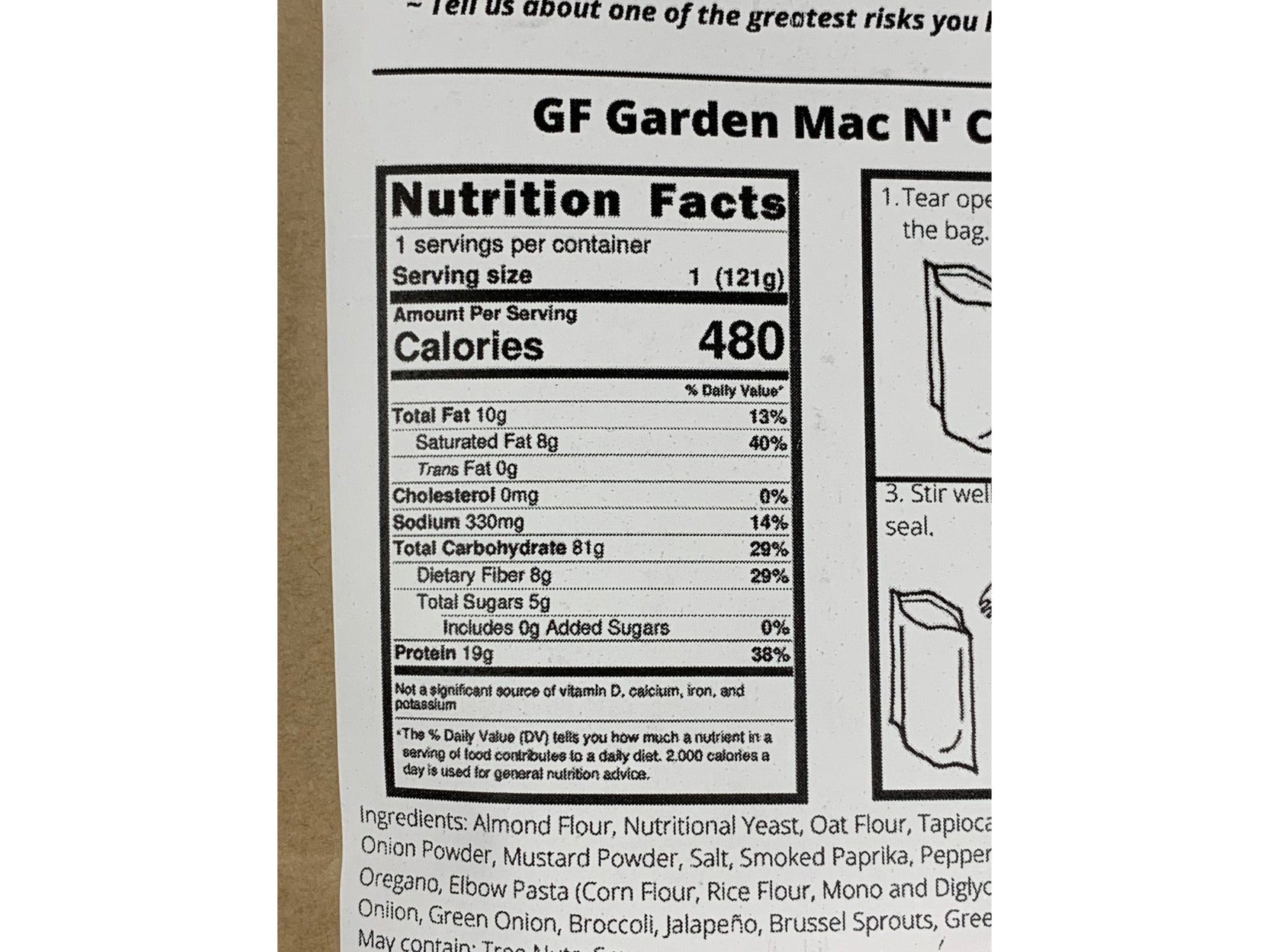 Garden Mac N' Cheese Small (121gms/480 cals) - Vegan