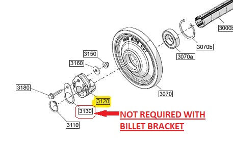 Bush Pusher Skidoo G5 Upper Idler Retainer Bracket