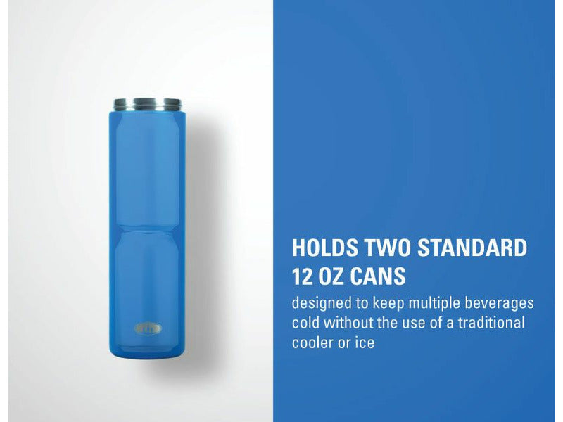 2 CAN COOLER STACK - Blue Aster