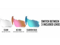 Alliant, Gunmetal/Blue - Clarion Blue/AC Red/Clear lenses